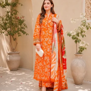 Aneelas Printed Lawn Three Piece